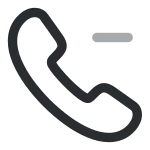 Call Minus SVG Icon